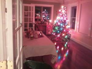 The sun room before the sun rises.