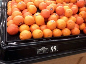 Notice how tiny the "lb" meaning pound is on the price sign.  